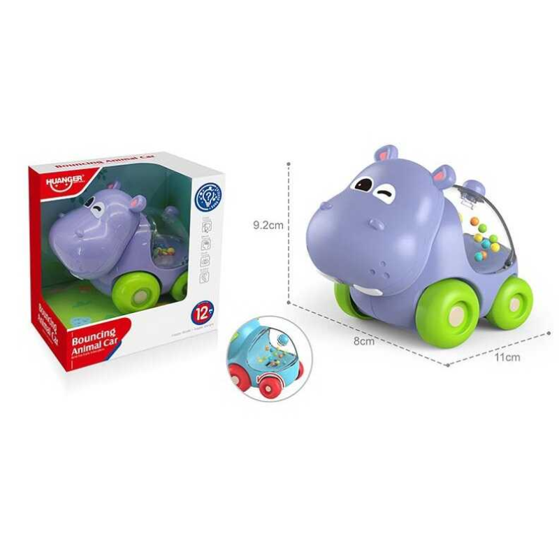 Каталка НЕ 8059 (96/2) бегемотик, в коробці