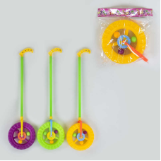 Каталка-колесо 059 Е (288/2) 3 кольори, в пакеті, ВИДАЄТЬСЯ ТІЛЬКИ МІКС ВИДІВ