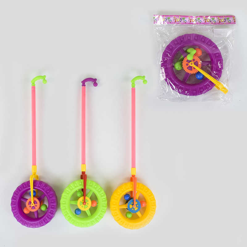 Каталка-колесо 189 С (96/2) 3 кольори, в пакеті, ВИДАЄТЬСЯ ТІЛЬКИ МІКС ВИДІВ