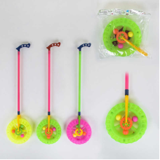Каталка-колесо 866 А (240/2) 3 кольори, світло, тріскачка, 1 шт у пакеті, ВИДАЄТЬСЯ ТІЛЬКИ МІКС ВИДІВ