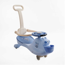 Каталка-толокар JOY LD-834-55 (1) колеса PU зі світлом, музика та світло, захисний бампер, батьківська ручка, в коробці