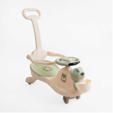 Каталка-толокар JOY SJ-325-74 (6) колеса PU зі світлом, музика та світло, захисний бампер, батьківська ручка, в коробці