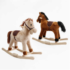 Качалка-гойдалка музична C 73333 (8) 2 види, “Кінь”, 72х28х65 см, звуки, в пакеті