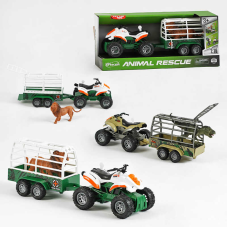 Квадроцикл WY 400 F-6/ G-6 (18) 2 види, масштаб 1:16, інерція, звуки, підсвічування, фігурка динозавра, в коробці