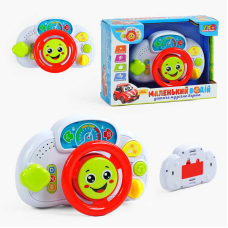 Кермо “Маленький водій“ 11838 (96/2) “TK Group“, ОЗВУЧУВАННЯ УКРАЇНСЬКОЮ МОВОЮ, пісні, казки, підсвічування, звуки, віршик, тріскачка, в коробці