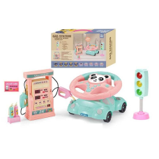 Кермо 2192 E-47 Штрих=91753 (24) ПАНДА, світлофор, заправна станція, підсвічування, звук, мелодії, машина-підставка, в коробці