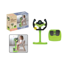 Кермо 2192 E-73 Штрих = 92484 (18) колір ЗЕЛЕНИЙ, висота підставки 34 см, звукові ефекти, озвучування англійською, веселі мелодії, підсвічування, педалі гальма та газу, присоски, в коробці