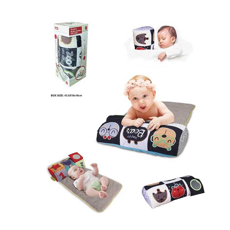 Килимок 023-78 С (16) КОЛІР ЗЕЛЕНИЙ, 75х42 см, м’який, валик з ігровими елементами, у коробці Килимок 023-78 С (16) КОЛІР ЗЕЛЕНИЙ, 75х42 см, м’який, валик з ігровими елементами, у коробці