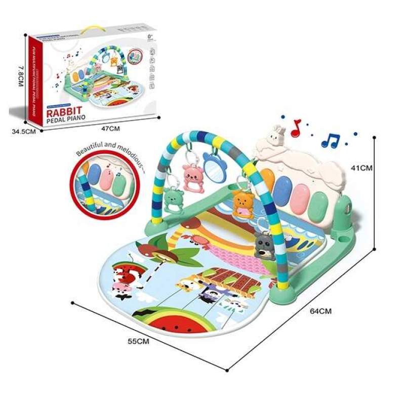 Килимок 1122-12 A (24) брязкальця, дзеркальце, піаніно, в коробці