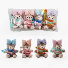 Брелок C 70733 (150) ЦІНА ЗА 4 ШТУКИ В УПАКОВЦІ, “Ведмедик”, карабін, шнурок, в пакеті