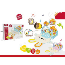 Килимок 368-31 (16) 2 кольори, 5 підвісок, на батарейках, підсвічування, мелодії, зміна режимів, піаніно, регулювання гучності, в коробці