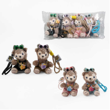 Брелок C 70734 (150) ЦІНА ЗА 4 ШТУКИ В УПАКОВЦІ, “Ведмедик”, карабін, шнурок, в пакеті