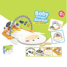 Килимок 6657 (12/2) 2в1, бізіборд, брязкальця-підвіски, піаніно, мелодії, в коробці