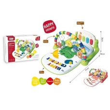 Килимок 668-219 (24) 2 кольори, 4 брязкальця-підвіски, на батарейках, підсвічування, мелодії, зміна режимів, піаніно, регулювання гучності, в коробці