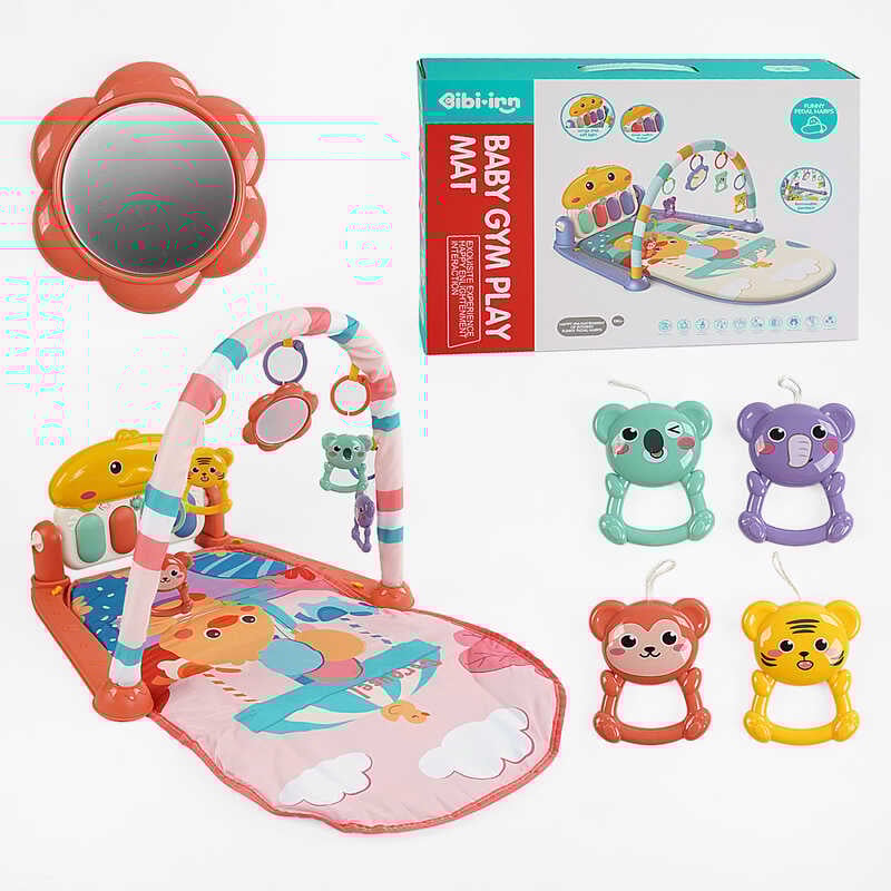 Килимок 698-94 (18/2)  звук, підсвічування, піаніно, мелодії, 4 підвіски, в коробці