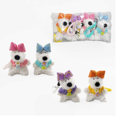 Брелок C 70738 (150) ЦІНА ЗА 4 ШТУКИ В УПАКОВЦІ, “Песик”, карабін, шнурок, в пакеті