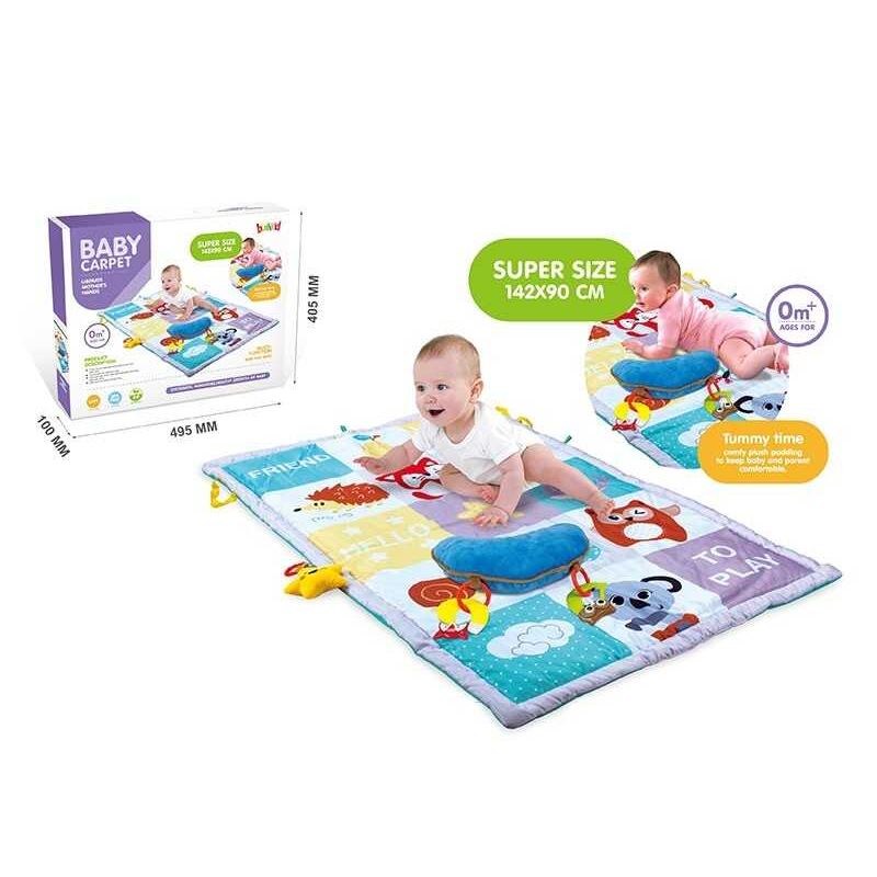 Килимок BBL 672 (18) 142х90 см, брязкальця, прорізувачі, подушка, в коробці