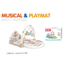 Килимок N 66007 Штрих = 53120 (8) 5 підвісок, на батарейках, підсвічування, мелодії, зміна режимів, піаніно, ноти, регулювання гучності, в коробці