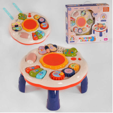 Ігровий музичний столик 14848 (12) “TK Group“, 3в1, підсвічування, звуки, мелодії, піаніно, в коробці