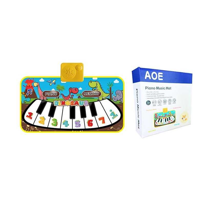 Килимок музичний 66399 y-13 (108/2) 46.5 х 3 х 25 см, на батарейках, піаніно, режим пам“яті, музика, в коробці