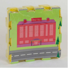 Килимок-пазл EVA З 36630 Місто (20) 9 шт в упаковці, 30х30 см