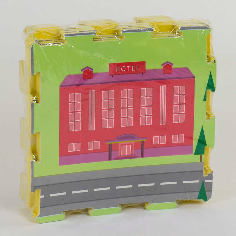 Килимок-пазл EVA З 36630 Місто (20) 9 шт в упаковці, 30х30 см Килимок-пазл EVA З 36630 Місто (20) 9 шт в упаковці, 30х30 см