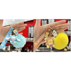 Брелок C 70836 (50) ЦІНА ЗА 12 ШТУК В УПАКОВЦІ, герой, середня висота - 4,5 см, металева фурнітура, ремінець, хутряна кулька, у пакеті