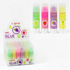 Клей-олівець С 62079 (36) ЦІНА ЗА 30 ШТУК В БЛОЦІ, різнокольоровий, 9 грамів