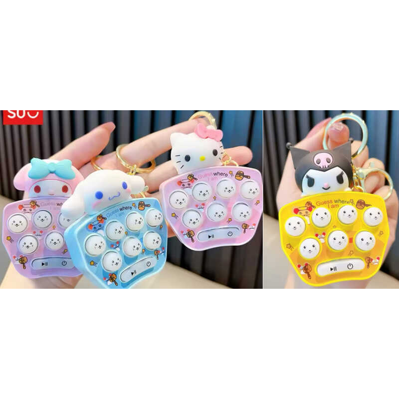 Брелок C 70879 (50) ЦІНА ЗА 12 ШТУК В БЛОЦІ, герой, металева фурнітура, підсвічування, звуки, на батарейках, пальчикова гра, в пакеті