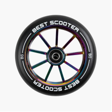 Колесо для трюкового самоката SKL-1587/120 (120) “Best Scooter“, колір МУЛЬТИКОЛОР, 120 мм PU, підшипник ABEC-9