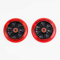 Колесо для трюкового самоката WL-0040/110 (50) “Skyper“, колір червоний, 110мм PU, підшипники ABEC-7, ЦІНА ЗА 2 ШТУКИ В УПАКОВЦІ