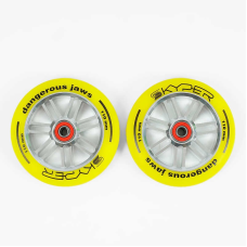 Колесо для трюкового самоката WL-0082/110 (50) “Skyper“, колір жовтий, 110мм PU,  підшипники ABEC-7, ЦІНА ЗА 2 ШТУКИ В УПАКОВЦІ