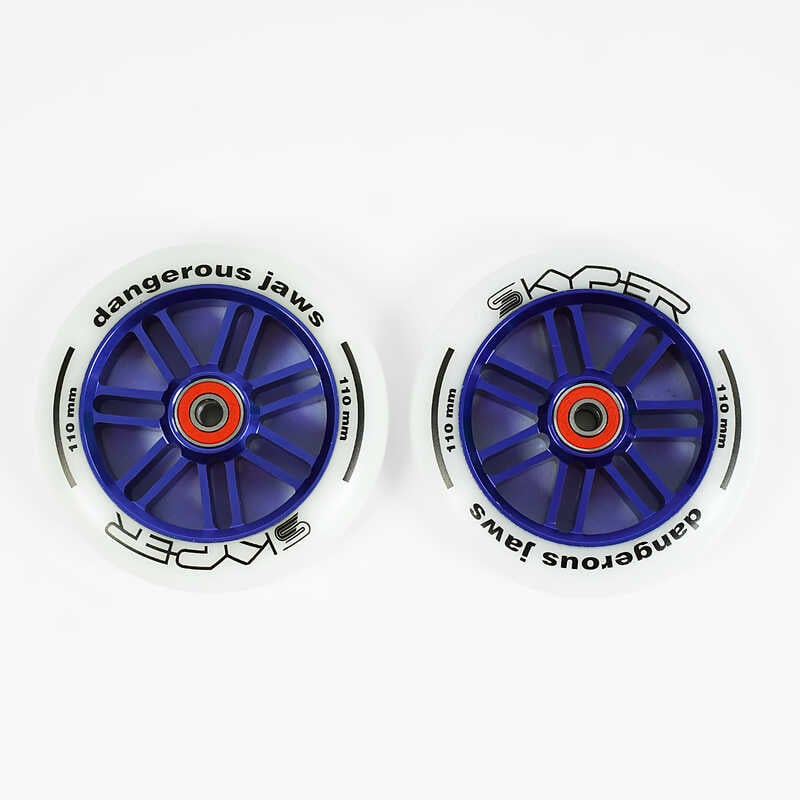 Колесо для трюкового самоката WL-0093/110 (50) “Skyper“, колір білий, 110мм PU, підшипники ABEC-7, ЦІНА ЗА 2 ШТУКИ В УПАКОВЦІ Колесо для трюкового самоката WL-0093/110 (50) “Skyper“, колір білий, 110мм PU, підшипники ABEC-7, ЦІНА ЗА 2 ШТУКИ В УПАКОВЦІ