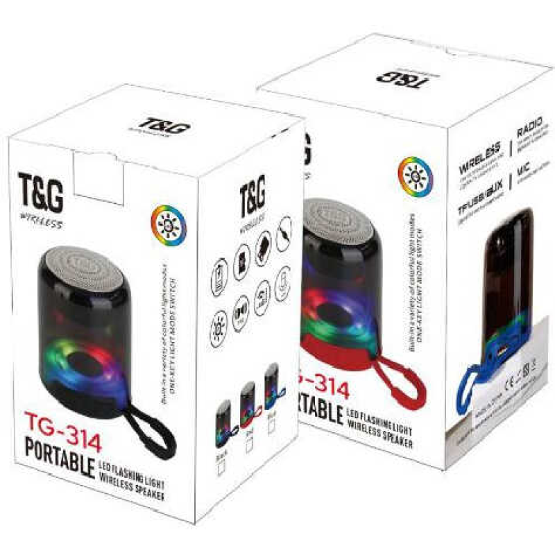 Колонка C 72342 (80) bluetooth, підсвічування, акумулятор 3.7 V, micro USB, TF-картка, usb-слот, AUX- кабель, в коробці Колонка C 72342 (80) bluetooth, підсвічування, акумулятор 3.7 V, micro USB, TF-картка, usb-слот, AUX- кабель, в коробці