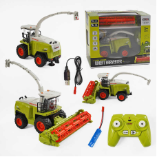 Комбайн на радіокеруванні 6611 (16) звук, підсвічування, акумулятор 3.7V, пульт 2.4GHz, USB-кабель, гумові колеса, масштаб 1:24, в коробці