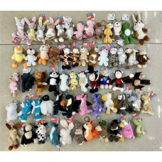 Брелок M 17952 (1500) ЦІНА ЗА 1 ШТУКУ, середня висота - 12.5 см, текстиль, кільце