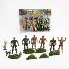 Комбат 906-4 (216/2) 6 фігурок солдатів, декорації, карта, в пакеті