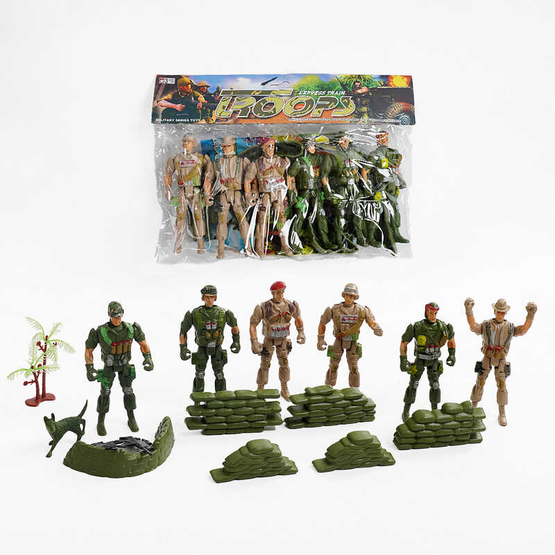 Комбат 906-4 (216/2) 6 фігурок солдатів, декорації, карта, в пакеті