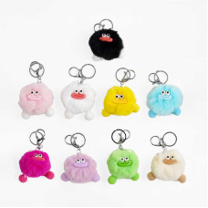 Брелок M 17955 (600)  ЦІНА ЗА 1 ШТУКУ, висота - 7 см, текстиль, кільце, карабін