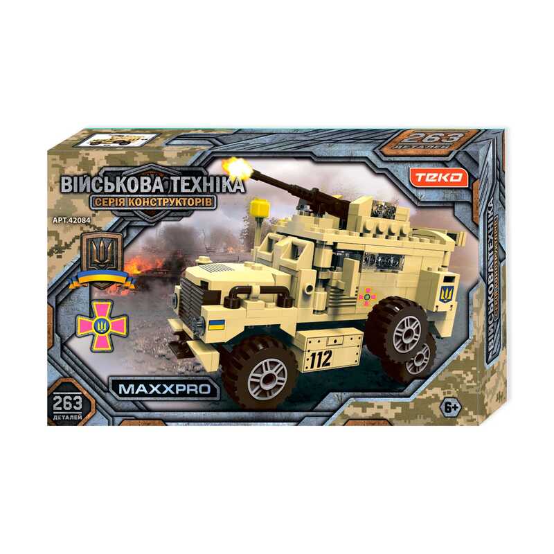 Конструктор “Військова техніка“ 42084 (24/2) “Teko“, 263 деталі, бронетранспортер MAXXPRO, в коробці
