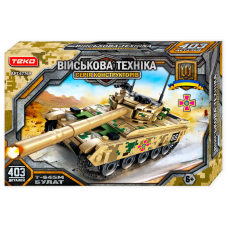 Конструктор “Військова техніка“ 67769 (24) “Teko“, 403 деталі, “Т-64БМ Булат”, в коробці