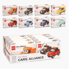 Конструктор 1051 A (48/2) ЦІНА ЗА 8 ШТУК В БЛОЦІ “Машинки”, 8в1