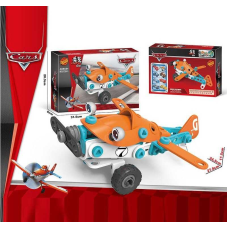 Конструктор 128-1 (60/2) “Літак”, інструменти, гумові шини, в коробці