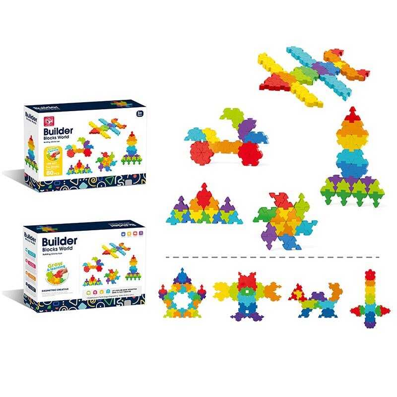 Конструктор 188-667 (36) 80 елементів, деталі-пазли, в коробці