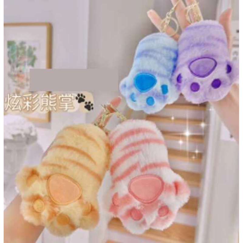 Брелок M 18648 (600) ЦІНА ЗА 1 ШТУКУ, “Лапка”, висота - 11см, кільце, карабін