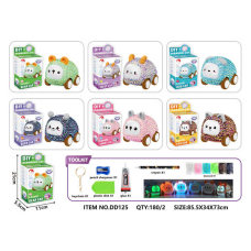 Брелок зі стразів C 64275 (180) “Машинка“, підсвічування, камінці, клей, в коробці, ВИДАЄТЬСЯ ТІЛЬКИ МІКС ВИДІВ