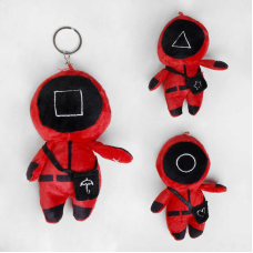 Брелок С 50227 (1200) “Гра в кальмара“, “Наглядач“, ВИДАЄТЬСЯ МІКС ВИДІВ, 3 види, 14 см, підвіска-кільце