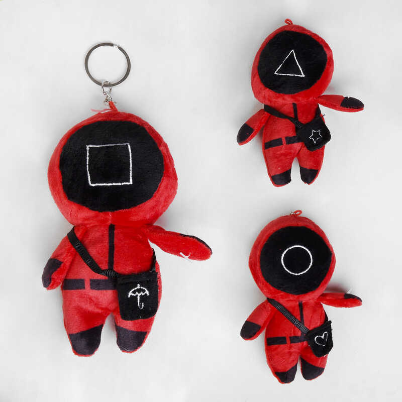 Брелок С 50227 (1200) “Гра в кальмара“, “Наглядач“, ВИДАЄТЬСЯ МІКС ВИДІВ, 3 види, 14 см, підвіска-кільце