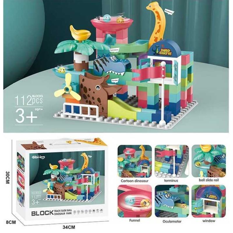 Конструктор 8003 (24/2) 112 деталей, “Динозаври“, в коробці