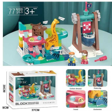 Конструктор 8023 (12/2) 75 деталей, “Динозаври”, фігурки для гри, в коробці